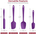 High Heat Resistant Silicone Spatulas: U-Taste 480ºF Hot Proof Food Grade Flexible Silicon Baking Scraper, Food Grade Rubber Kitchen Cooking Mixin...